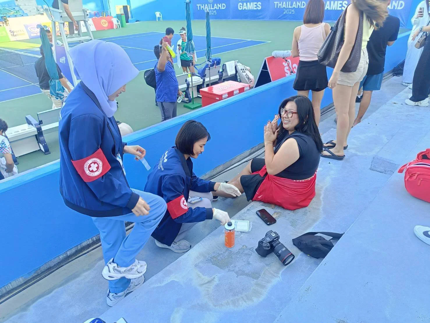 First Aid support by Sapiens Hospital for tennis athletes
