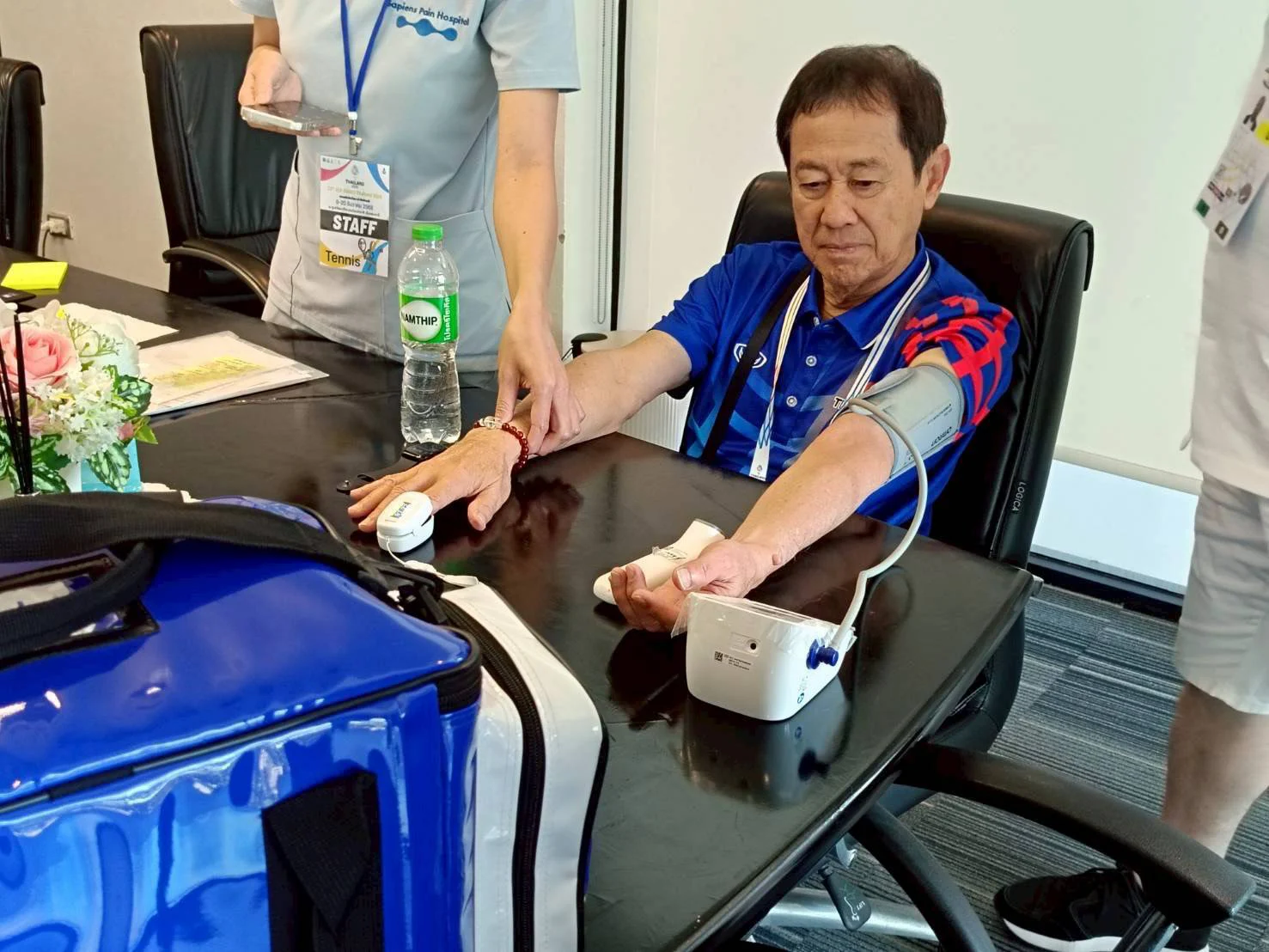 Medical care support at SEA Games 2025 tennis tournament