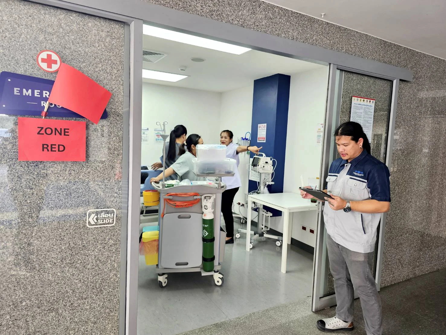 Sapiens Hospital emergency response drill