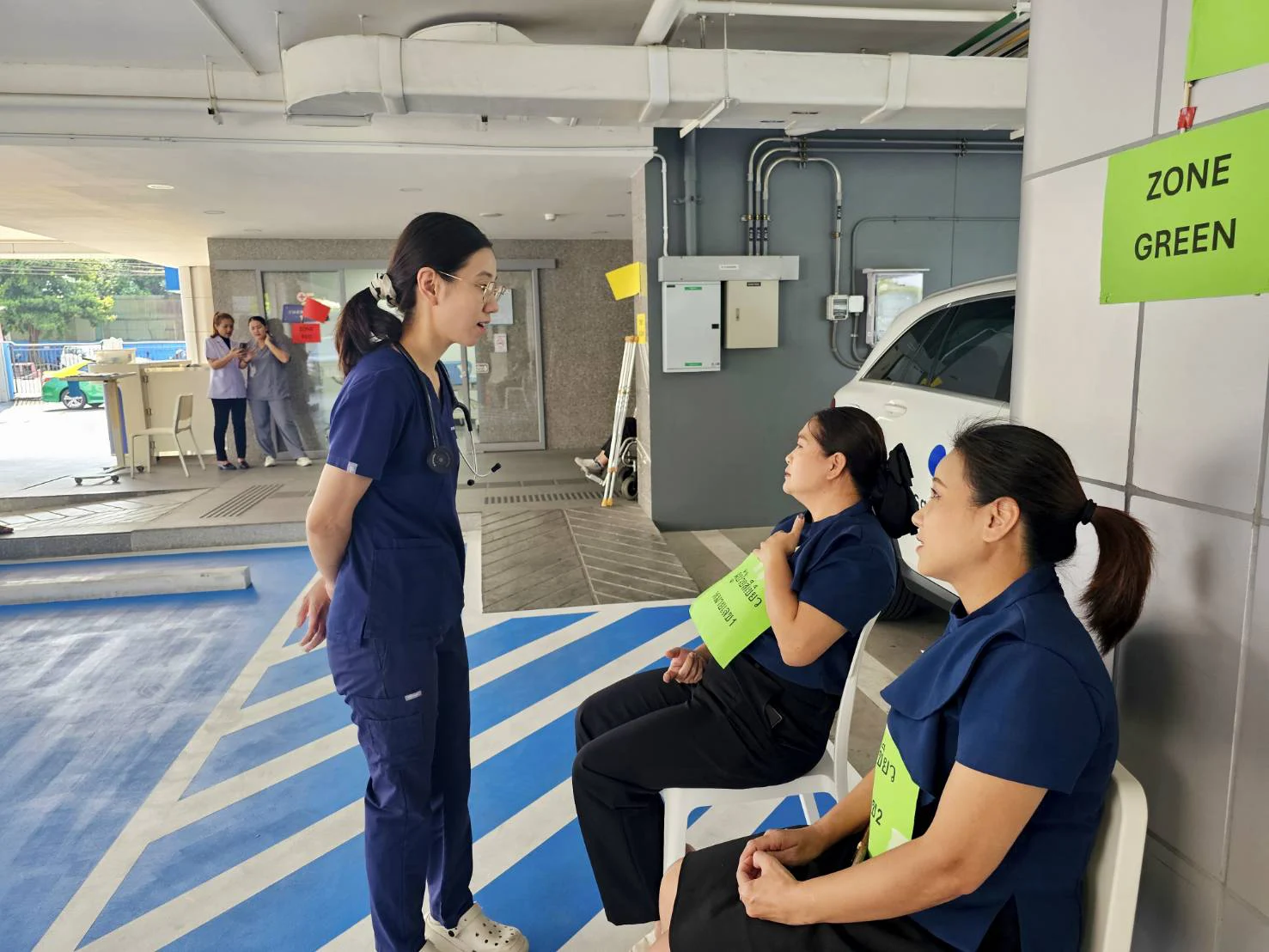 Sapiens Hospital staff emergency preparedness drill