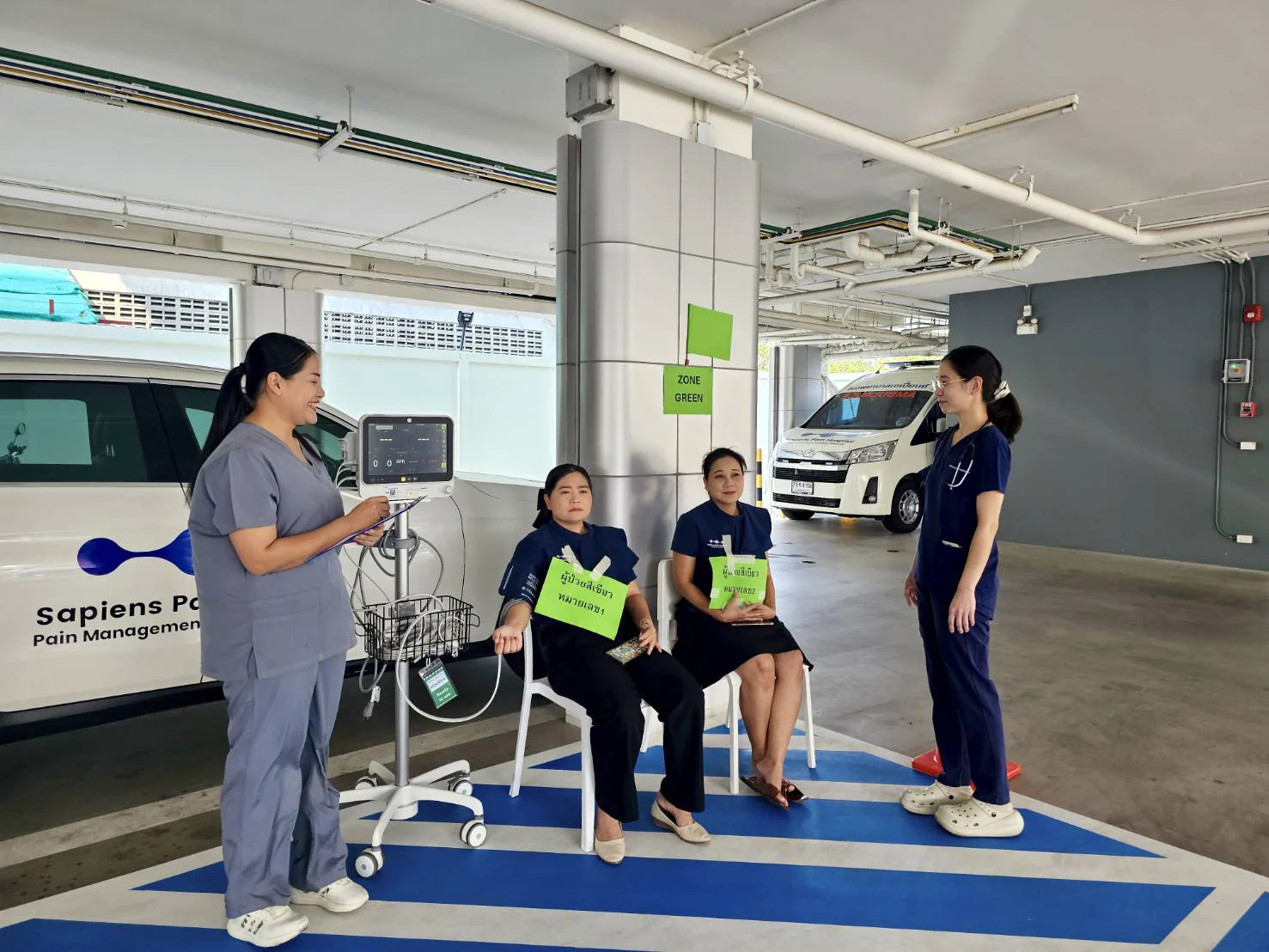 Sapiens Hospital patient safety emergency drill