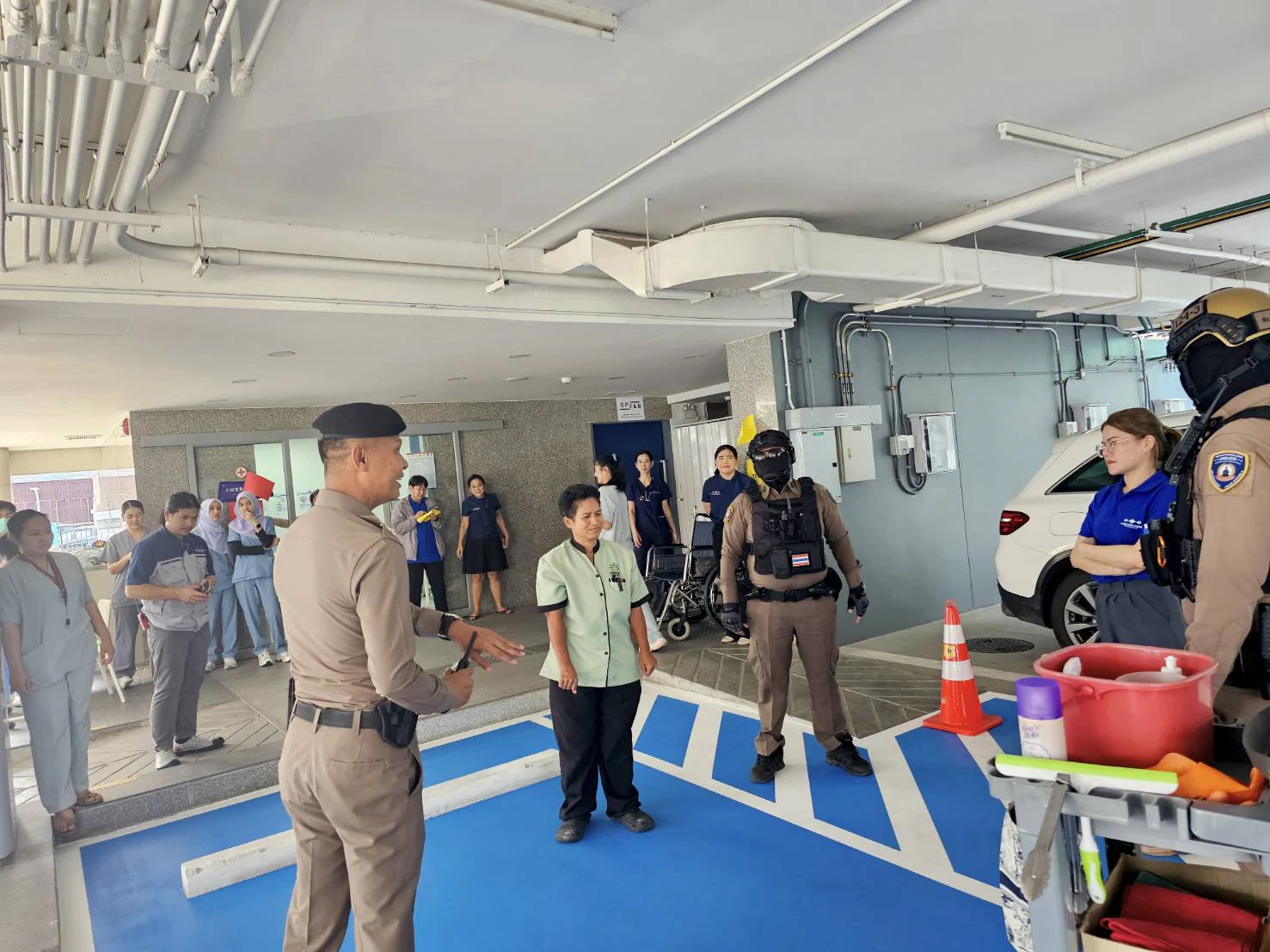 Emergency preparedness exercise at Sapiens Hospital