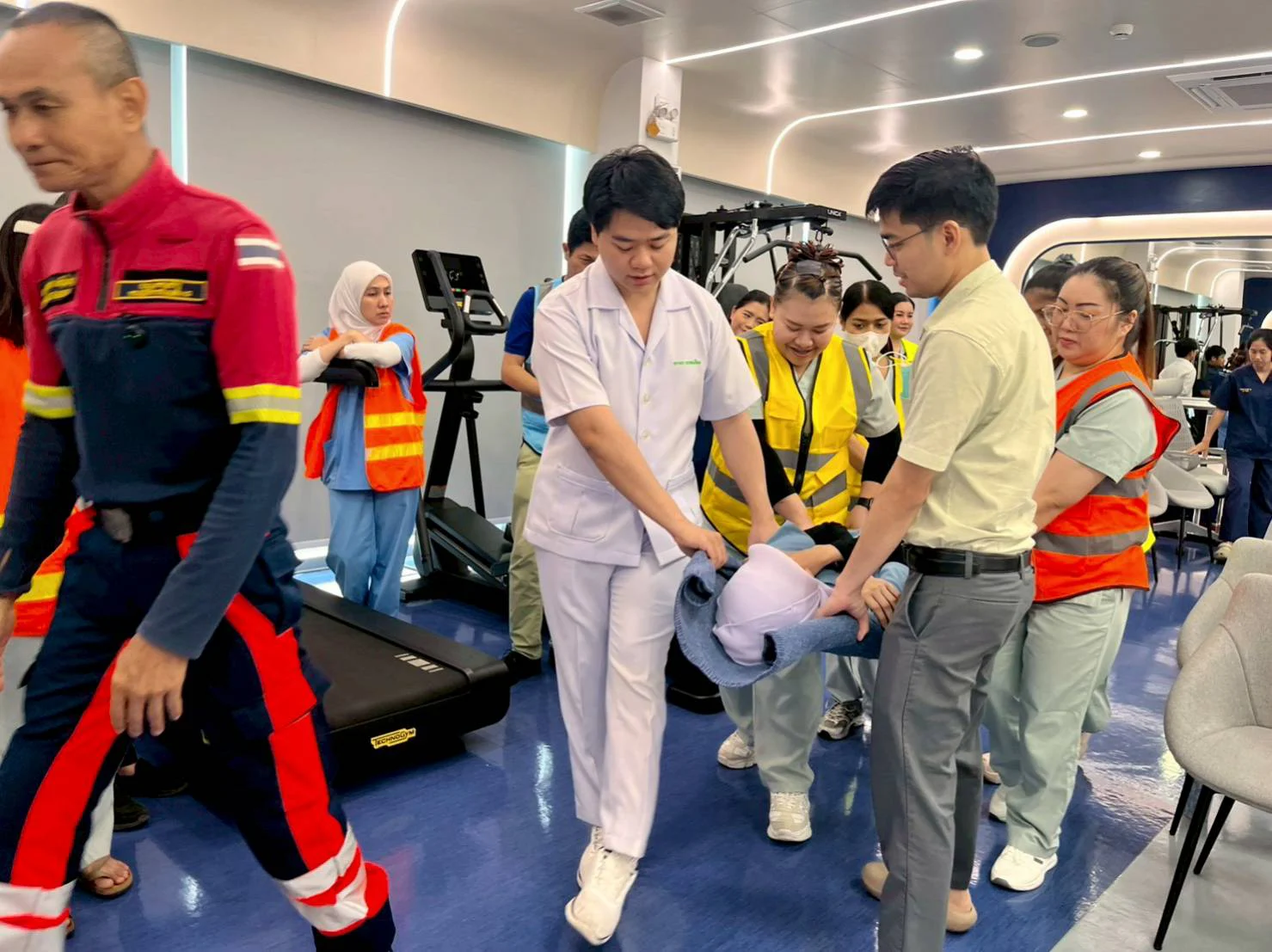 Sapiens Hospital staff fire safety training
