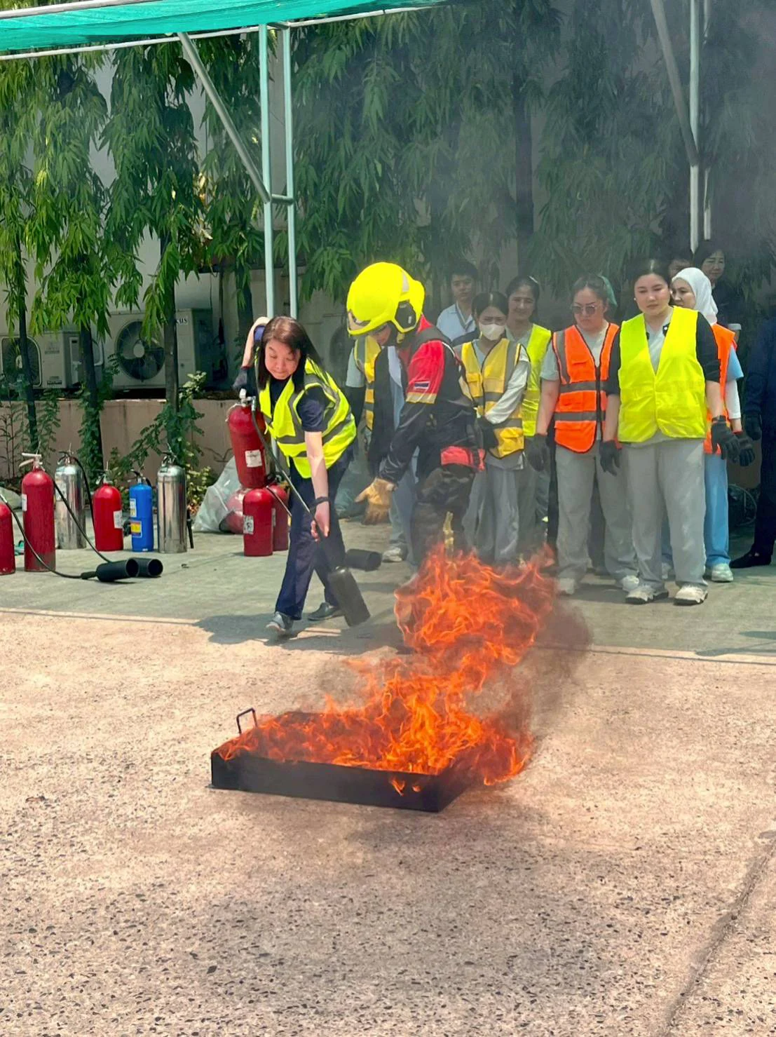 Sapiens Hospital fire response exercise