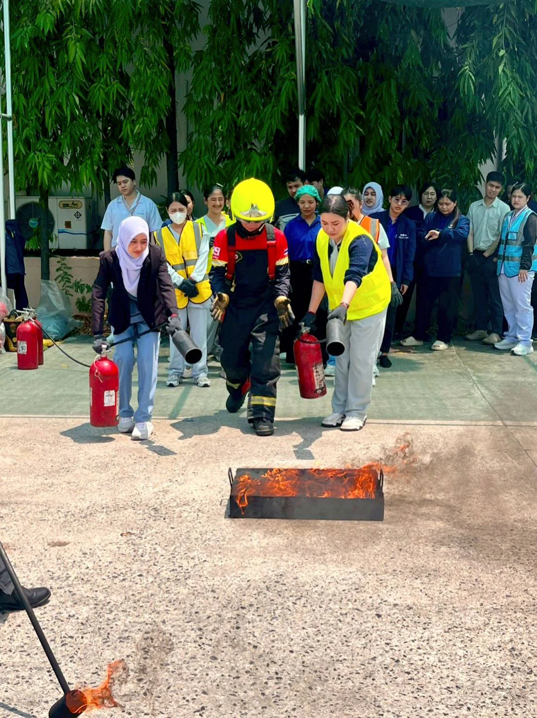 Hospital fire emergency response training