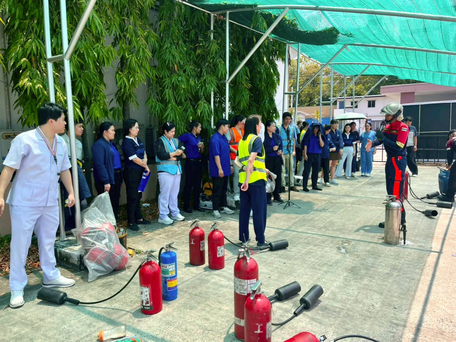 Hospital emergency evacuation exercise