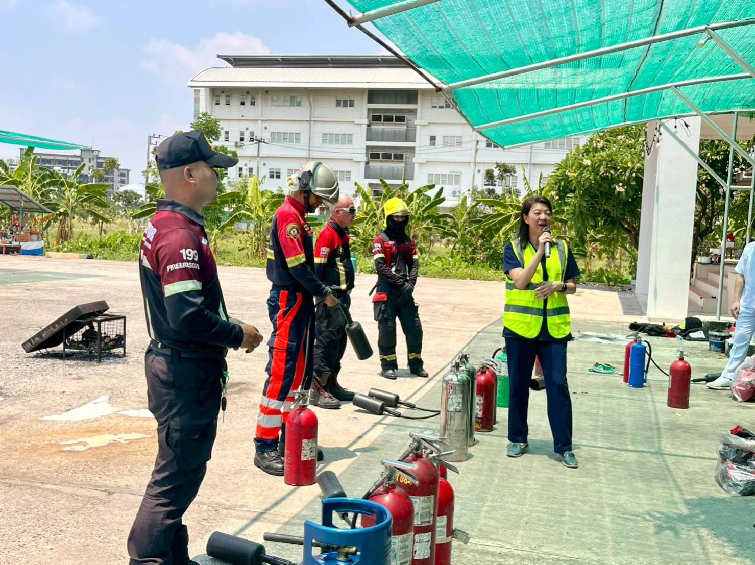 Sapiens Hospital fire emergency simulation