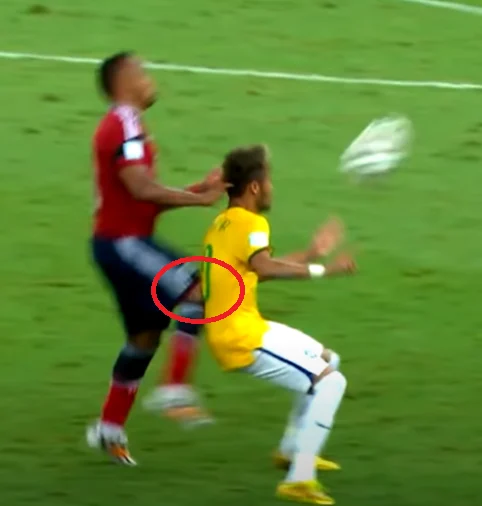 Neymar during the 2014 FIFA World Cup