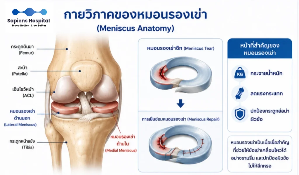 หมอนรองเข่าฉีก